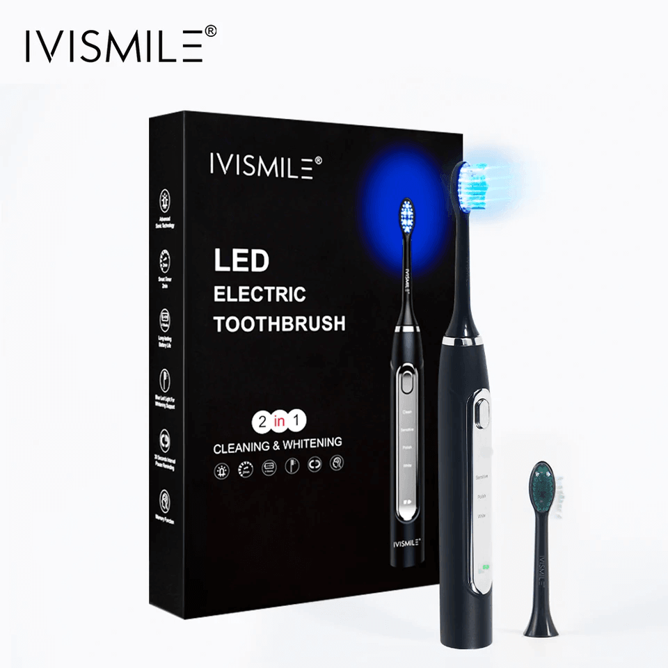 IVISMILE 2 - in - 1 Led Elektrische Tandenborstel – Voor een Stralende Glimlach! - BYJAIL