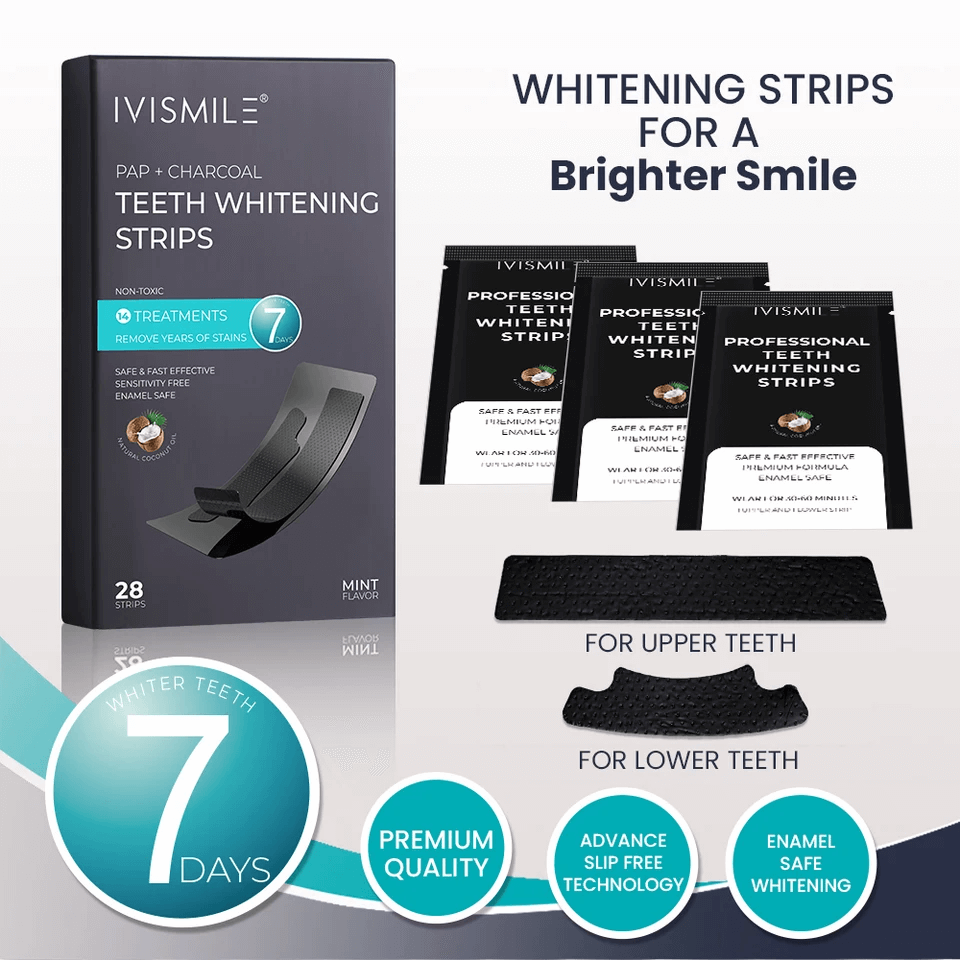 IVISMILE Dry Coconut Whitening Strips – Thuis Wittere Tanden